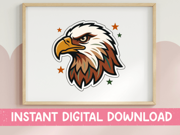 Bald Eagle Mascot: Patriotic Graphics & T-Shirt Designs