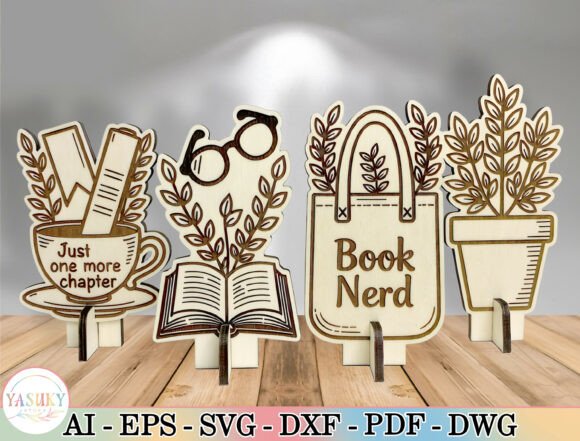 Book Lover SVG for Laser Cutting & Celebrations