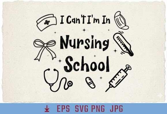 Coquette Nurse Graphics for T-Shirt Designs