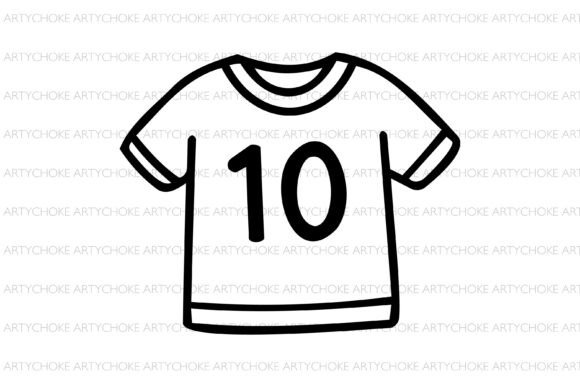 Football Jersey Doodle Clipart: Graphics & Icons Review