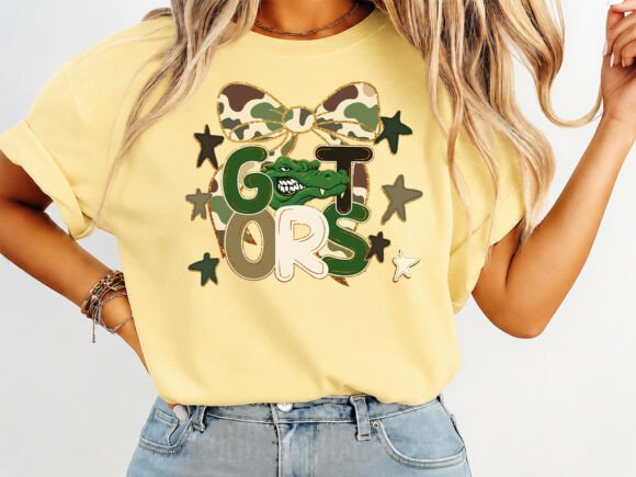 Gators Mascot Coquette T-shirt Design Graphics