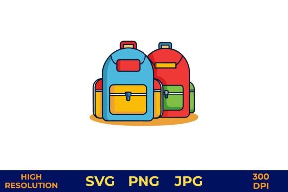 Graphics Review: Vibrant Backpack Illustrations