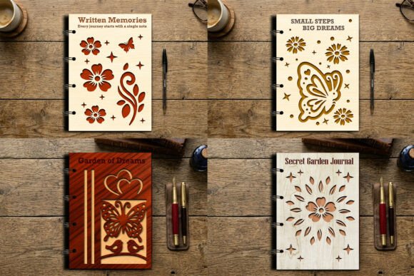 Laser Cutting Notebook Cover SVG for Other Art Amp