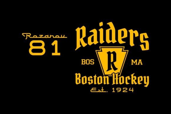 Raiders Bosma Hockey Graphics & T-Shirt Designs