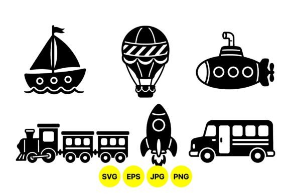 Reviewing the Cute Kids Transport Clipart Set