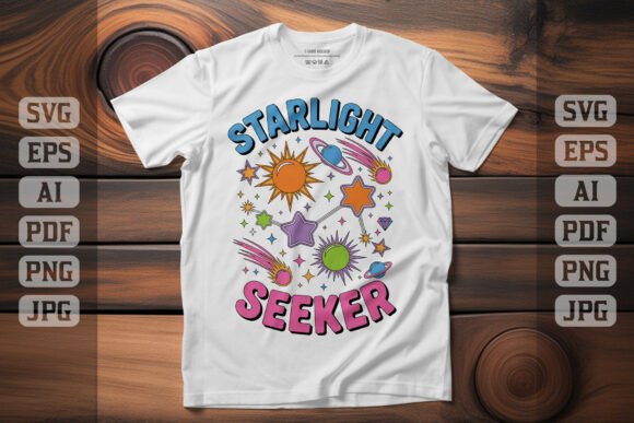Starlight Seeker Galaxy Graphics & T-Shirt Designs