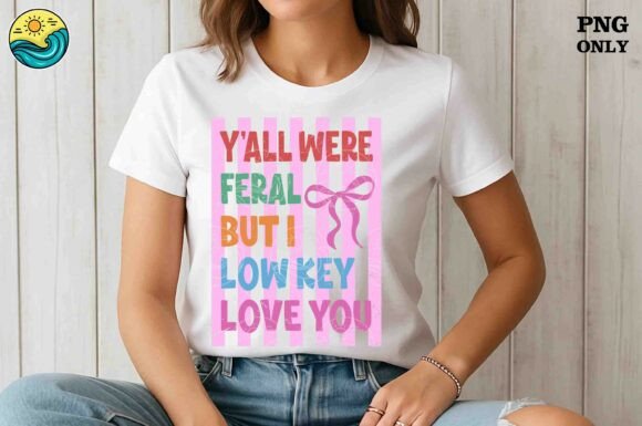 Y All Were Feral Png: Graphics for T-Shirt Designs